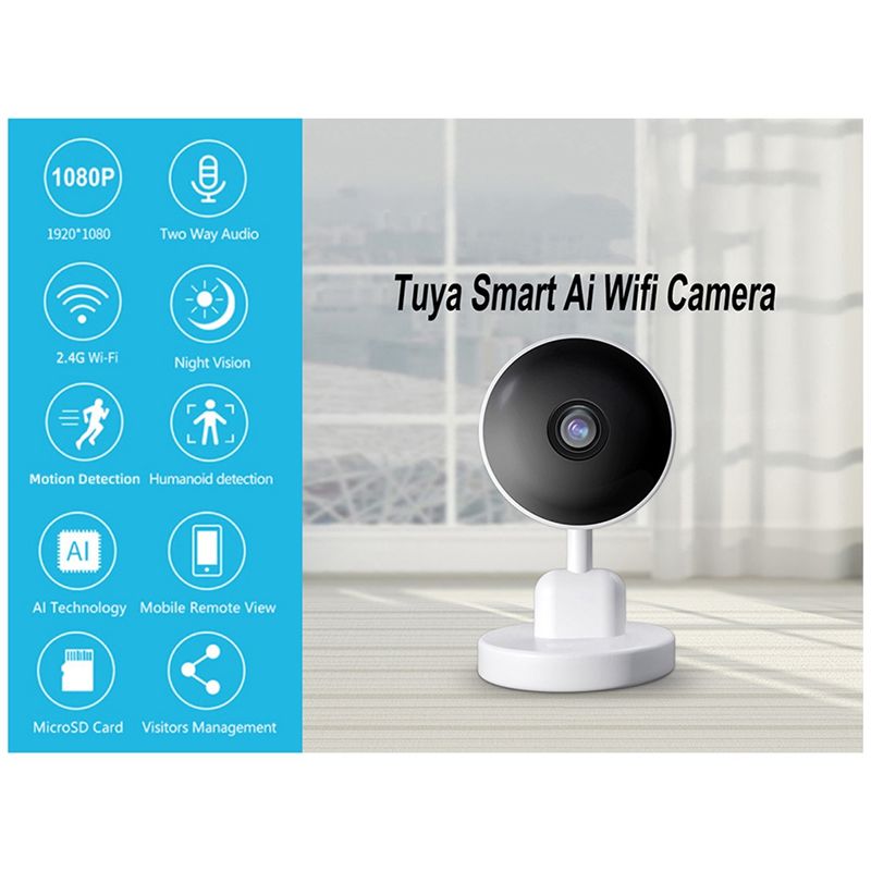 Essential Indoor Wifi Tuya Cam - đánh giá và giá Home Security With Camera