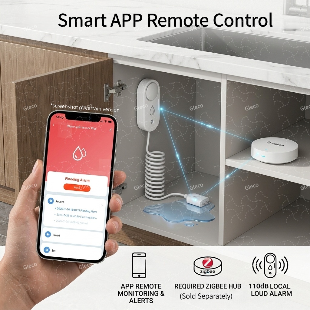 Zigbee Water Leak Sensor Flood - đánh giá và giá Home Security App