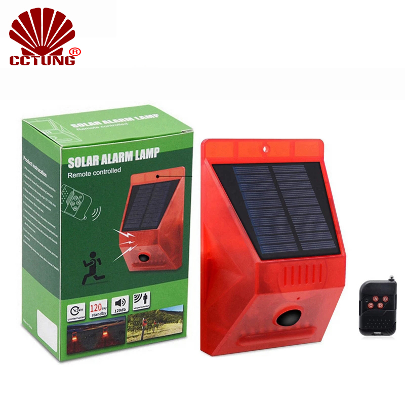 Solar Alarm Lamp with PIR Moti - đánh giá và giá Home Security Yard Sensors