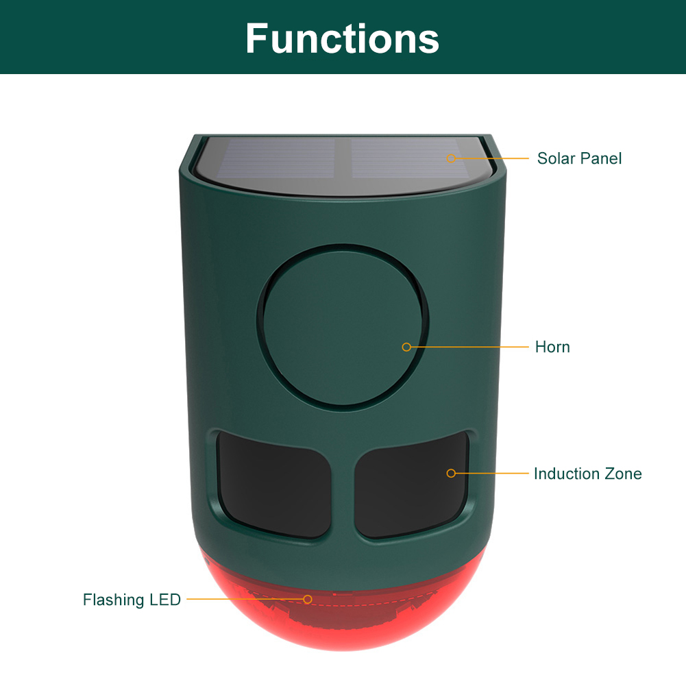 Solar Outdoor Motion Sensor Al - đánh giá và giá Home Security Yard Sensors