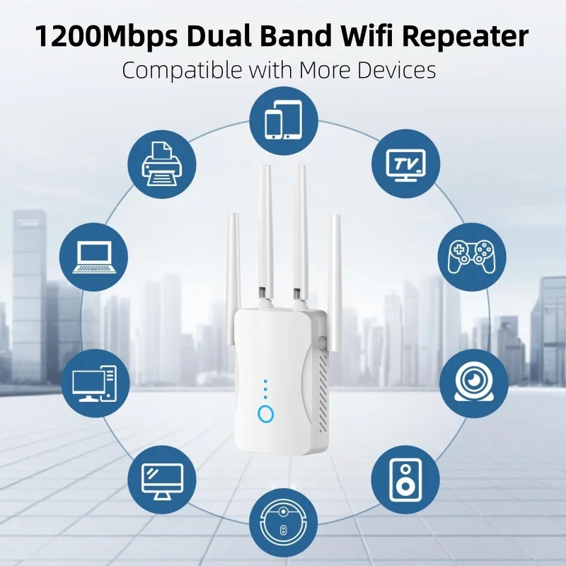 1200Mbps Dual Band WiFi Repeat - đánh giá và giá Home Security And Internet