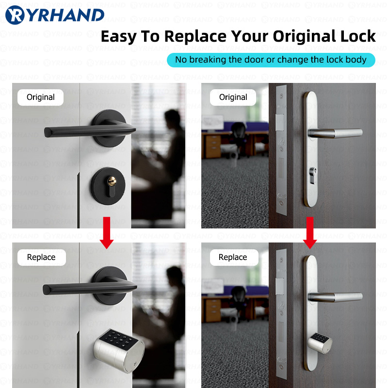 Smart Euro Cylindrical Door Lo - đánh giá và giá Door Lock Smart Keypad