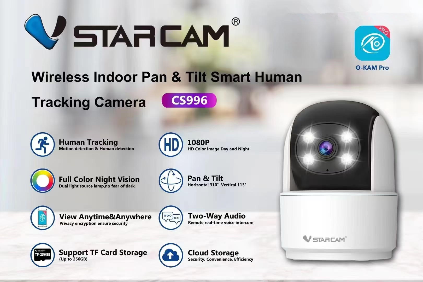 Vstarcam C996 3MP 1296P O-Kam  - đánh giá và giá Home Security Land