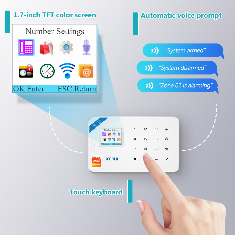 KERUI W181 Alarm System Secutr - đánh giá và giá Home Security Front Door Camera