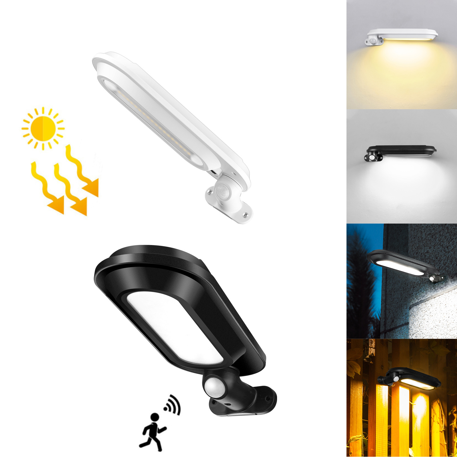 Rotatable Solar Power LED Wall - đánh giá và giá Home Security Yard Sensors