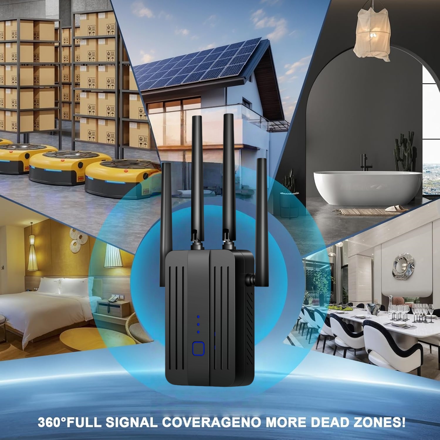 WiFi Repeater Extender 1200Mbp - đánh giá và giá Home Security And Internet