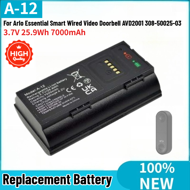A-12 High Quality Battery 3.7V - đánh giá và giá Home Security Arlo