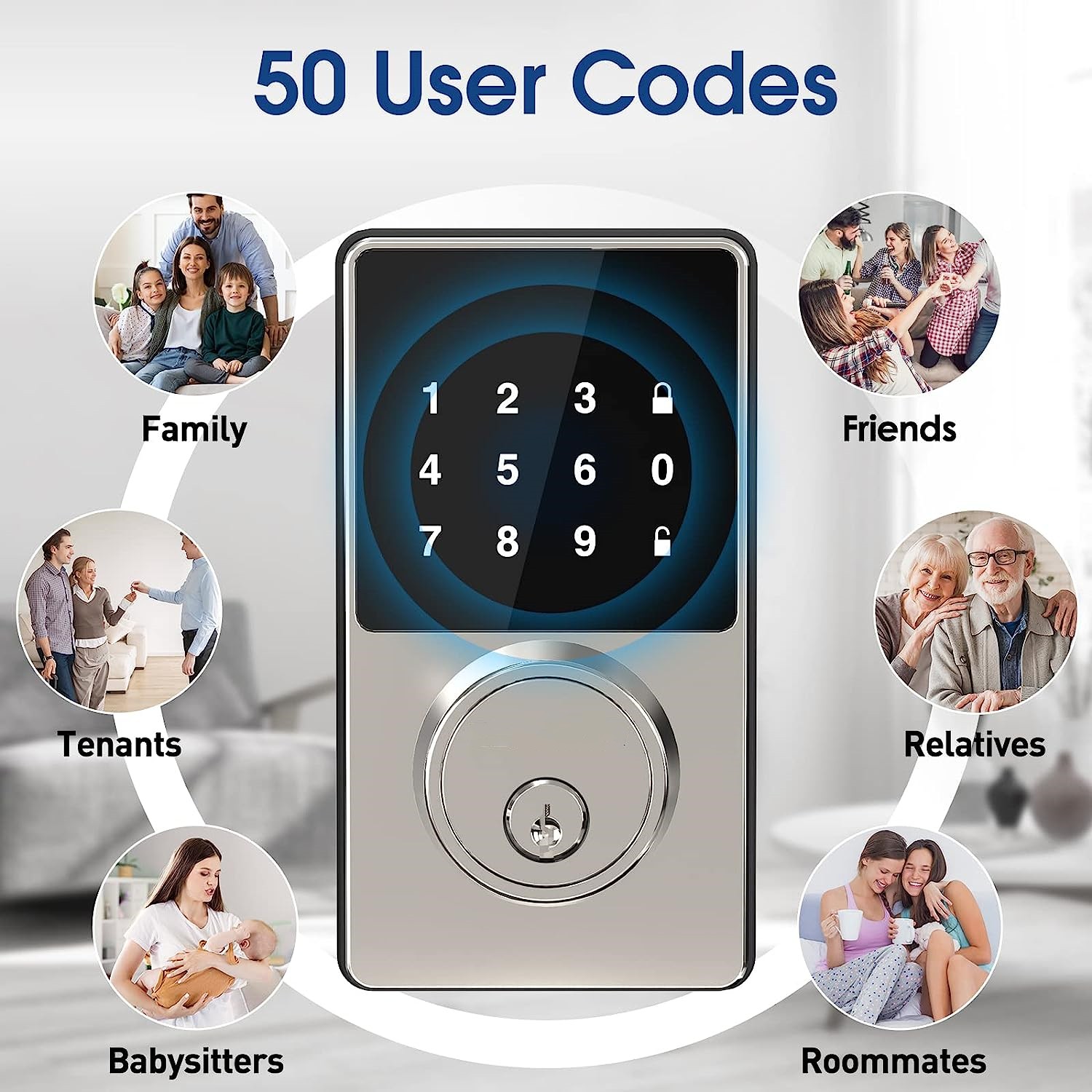 Smart Lock with Password, Keyl - đánh giá và giá Door Lock Smart Keypad