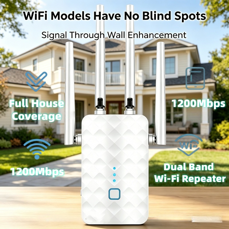 1200Mbps WiFi Repeater Wireles - đánh giá và giá Home Security And Internet
