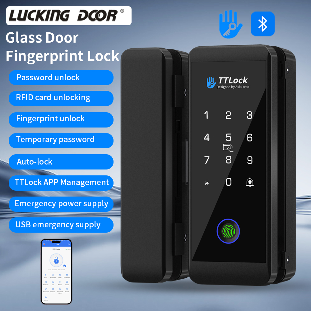 TTLOCK Smart Glass lock Finger - đánh giá và giá Door Lock Smart Keypad