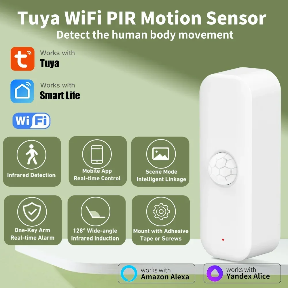Tuya WiFI Motion Sensor PIR Sm - đánh giá và giá Home Security App