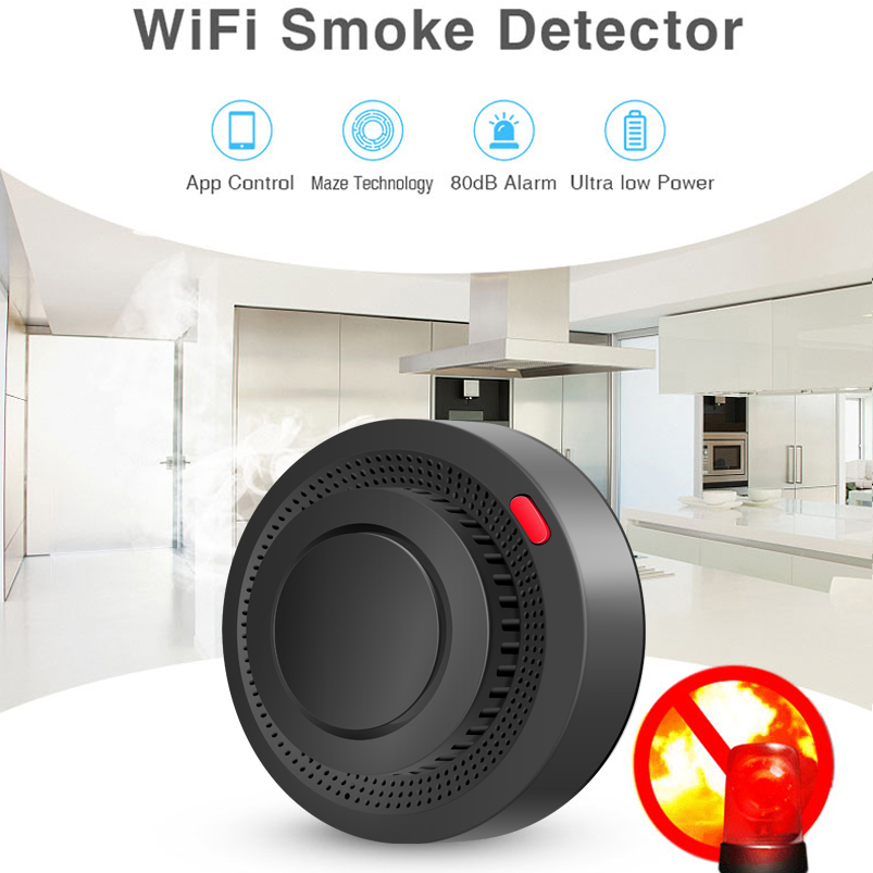 2.4G WiFi Smoke Detector Wirel - đánh giá và giá Home Security App