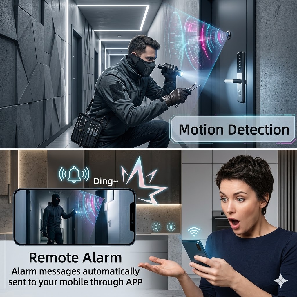 180° 3MP 2K Peephole Camera,5G - đánh giá và giá Home Security Front Door Camera