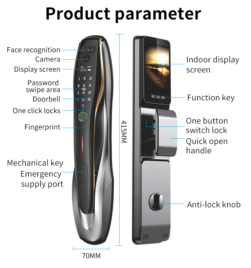 TYSH Tuya Security Fingerprint - đánh giá và giá Home Security Front Door Camera